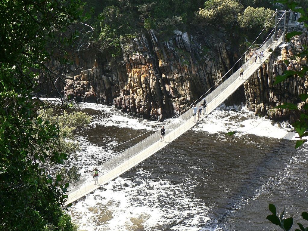 Tsitsikamma hangbruggen Zuid Afrika groepsrondreis 1